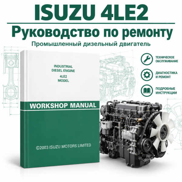 3108dde8-424b-4ab6-b3bd-5db60f31aac3 Руководство по ремонту двигателя ISUZU 4LE2, PDF